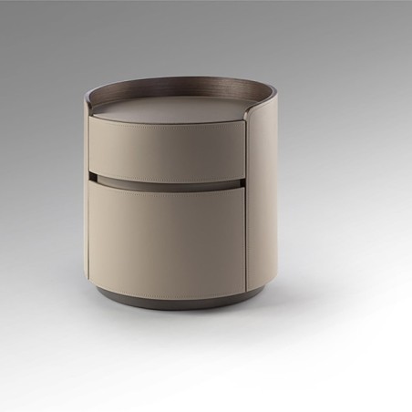 CIRZE- TABLE DE NUIT- BEIGE