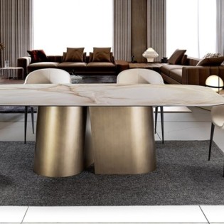 NUMA- TABLE S. À MANGER 240 -LAITON
