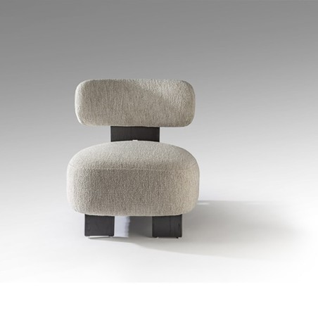 TOPAZ- FAUTEUIL NOIR/ÉCRU