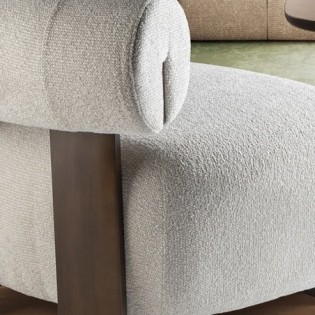 NAOMI- FAUTEUIL NOYER/ÉCRU