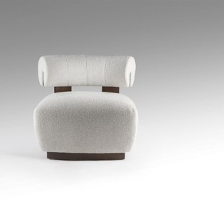 NAOMI- FAUTEUIL NOYER/ÉCRU