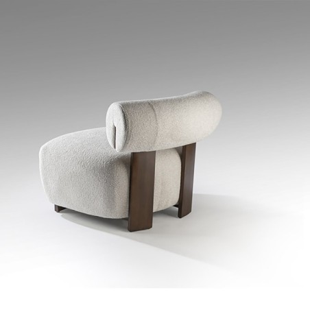 NAOMI- FAUTEUIL NOYER/ÉCRU
