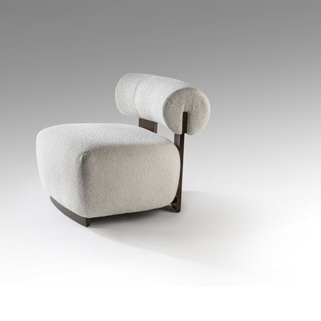 NAOMI- FAUTEUIL NOYER/ÉCRU