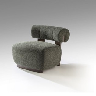 NAOMI- FAUTEUIL NOYER/VERT
