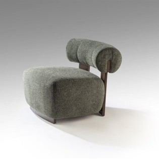 NAOMI- FAUTEUIL NOYER/VERT