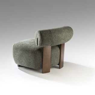 NAOMI- FAUTEUIL NOYER/VERT