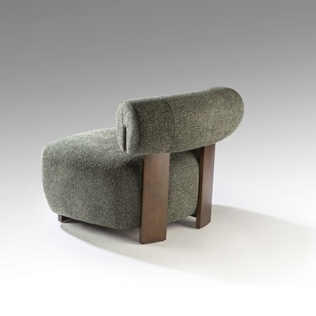 NAOMI- FAUTEUIL NOYER/VERT