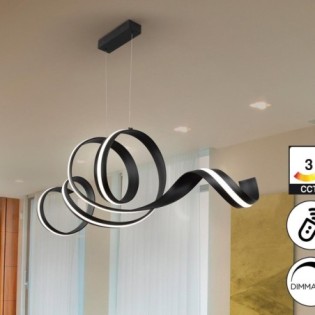 AMARA-LAMPE HORIZONTALE-NOIR MAT