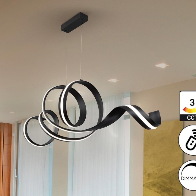 AMARA-LAMPE HORIZONTALE-NOIR MAT