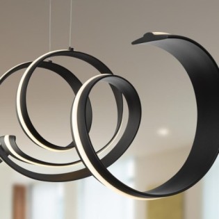 AMARA-LAMPE HORIZONTALE-NOIR MAT