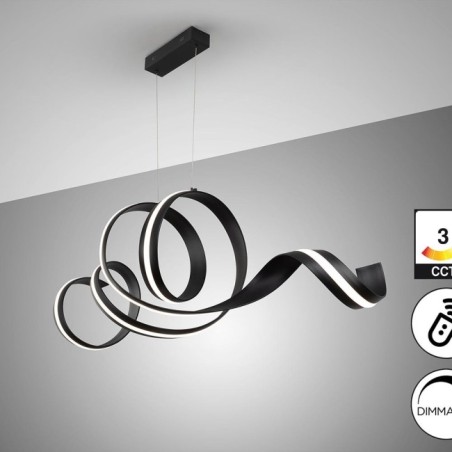 AMARA-LAMPE HORIZONTALE-NOIR MAT