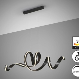 AMARA-LAMPE HORIZONTALE-NOIR MAT
