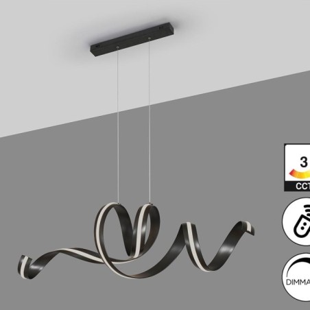 AMARA-LAMPE HORIZONTALE-NOIR MAT