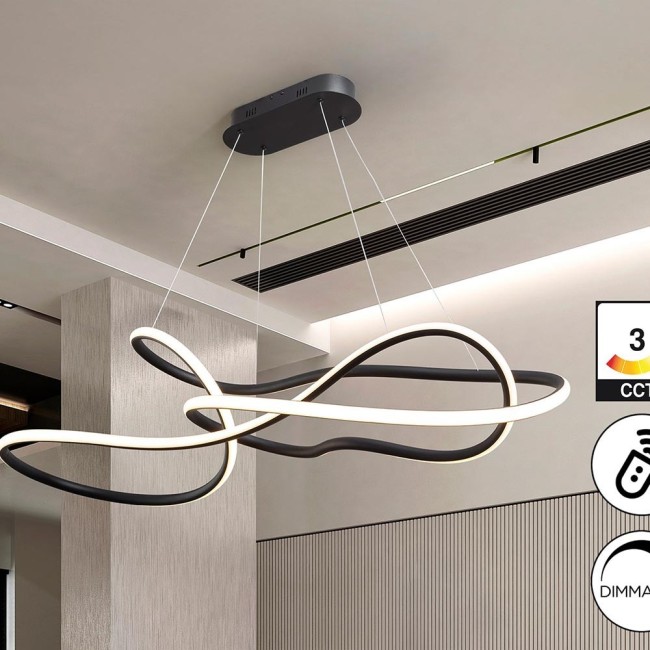 EVANIA- GRANDE LAMPE - NOIR MAT