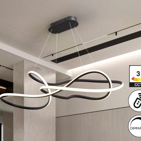 EVANIA- GRANDE LAMPE - NOIR MAT