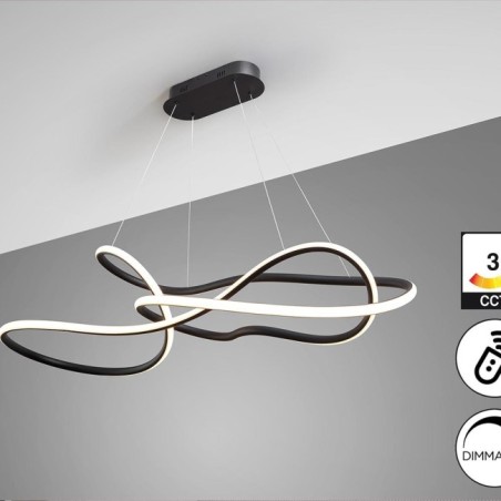 EVANIA- GRANDE LAMPE - NOIR MAT