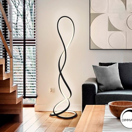 EVANIA- LAMPADAIRE - NOIR MAT