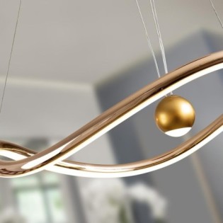 ROMINA- LAMPE DORÉ BRILLANT