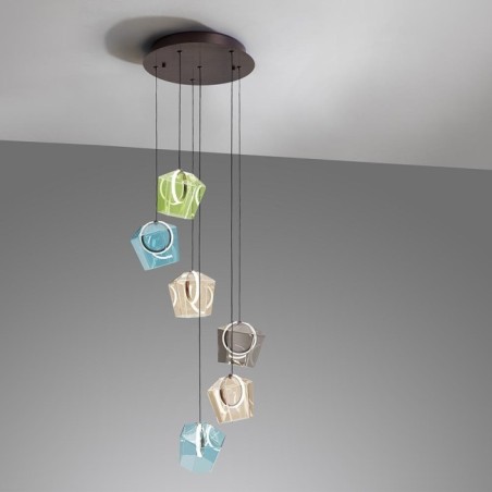 INGRID- LAMPE 6L-COULEURS