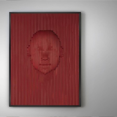 FACE ROUGE - BAS-RELIEF 90X120