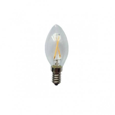 Bombilla filamento LED (6W). Luz cálida.