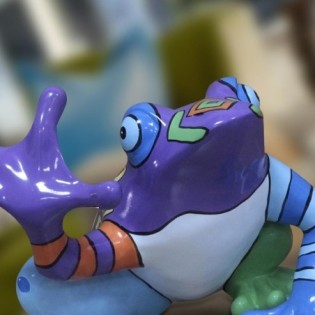 Figurine décorative grenouille