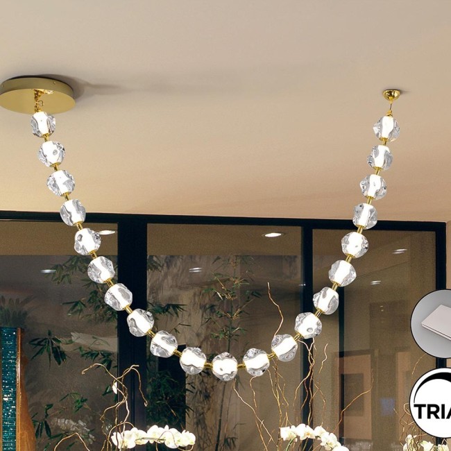 ZARIA II- LAMPE 21L- OR/TRANSP. DIMMABLE