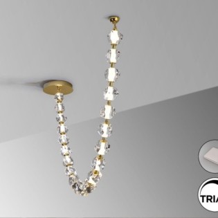 ZARIA II- LAMPE 21L- OR/TRANSP. DIMMABLE