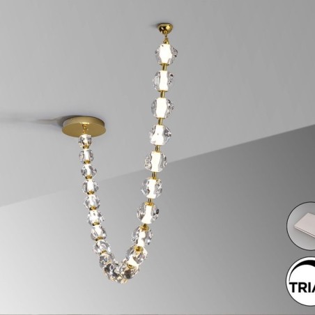 ZARIA II- LAMPE 21L- OR/TRANSP. DIMMABLE