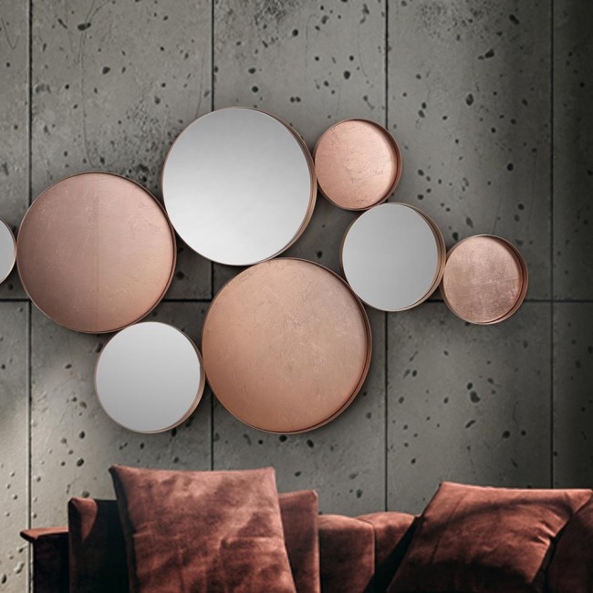 MALMO- MIROIR OR ROSE 165X90
