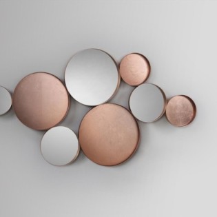 MALMO- MIROIR OR ROSE 165X90