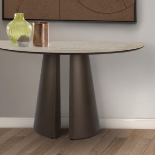 SAMARA-  CONSOLE-TRAVERTIN/MARRON