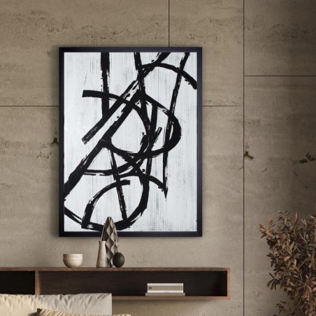 Tableau Acrylique Graphos Blanc (75x100)