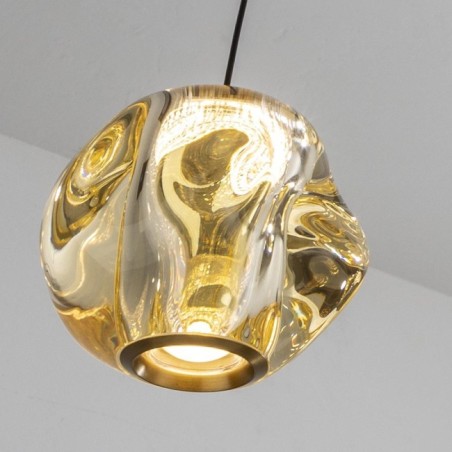 ZARIA-LAMPE 5L-NOIR/BRONZE/AMBRE D25 DIM