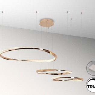 ORBITAS- LAMPE 3 ANNEAUX OR