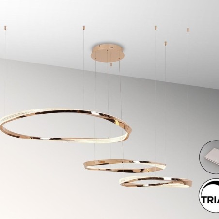 ORBITAS- LAMPE 3 ANNEAUX OR