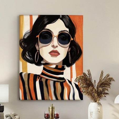 Tableau Acrylique Orange (90x120)