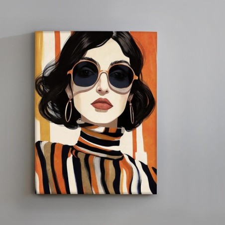 Tableau Acrylique Orange (90x120)