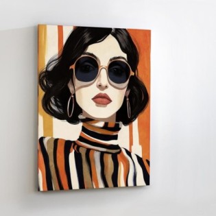 Tableau Acrylique Orange (90x120)