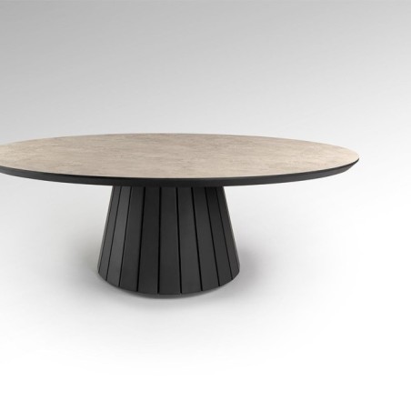 KORIA -TABLE BASSE- PIERRE/NOIR