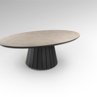 KORIA -TABLE BASSE- PIERRE/NOIR