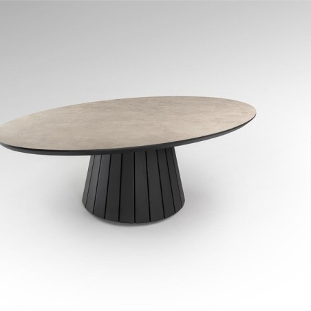 KORIA -TABLE BASSE- PIERRE/NOIR