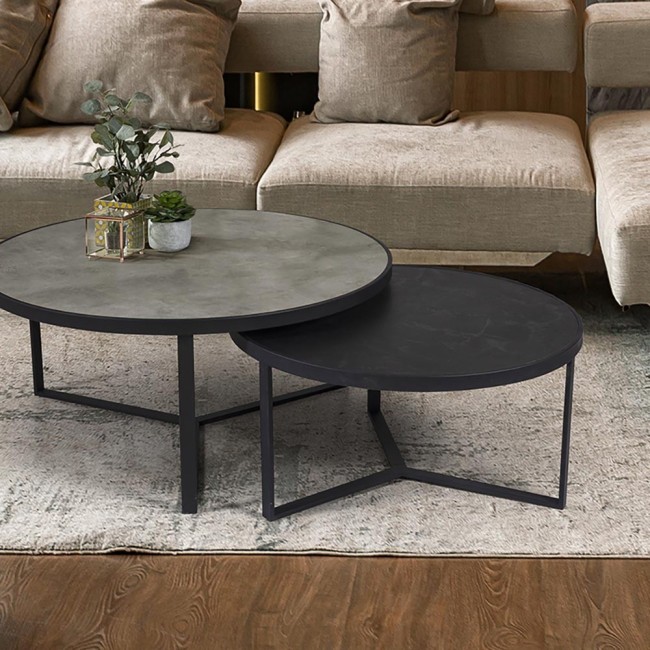 NAIRA -SETS DE TABLE- T GRIS-NOIR