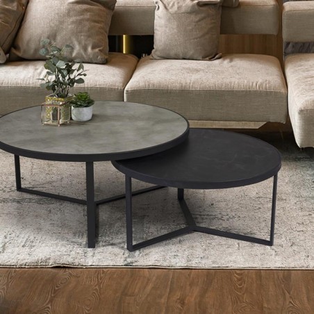 NAIRA -SETS DE TABLE- T GRIS-NOIR