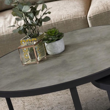 NAIRA -SETS DE TABLE- T GRIS-NOIR