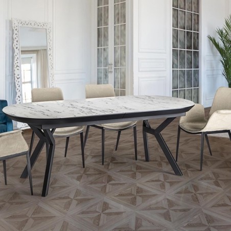 ANTEA -TABLE SALLE A MANGER- T MARBRE BL