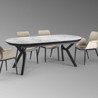 ANTEA -TABLE SALLE A MANGER- T MARBRE BL