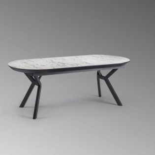ANTEA -TABLE SALLE A MANGER- T MARBRE BL