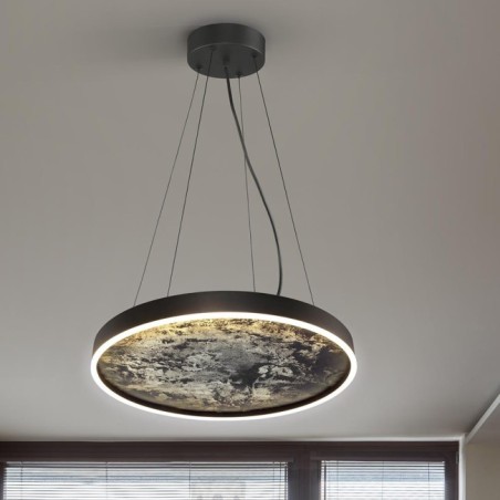 STONE- LAMPE LED CCT -NOIR 60D