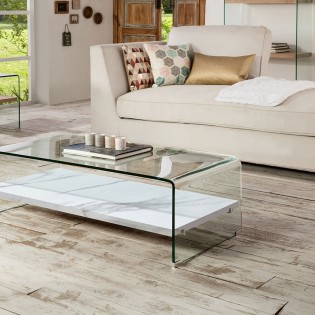 SONOMA- TABLE BASSE M/BLANC